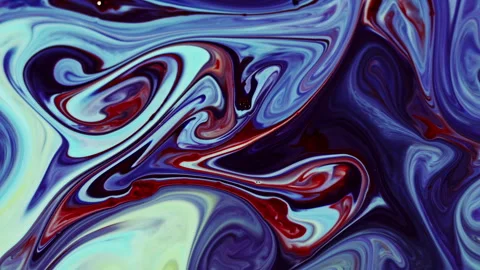 Abstract Colorful Ink Paint Diffusion Surreal Spread Shapes Stock Footage 298245347