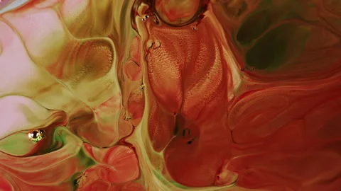 Abstract Colorful Ink Paint Diffusion Surreal Spread Shapes Stock Footage 298285329