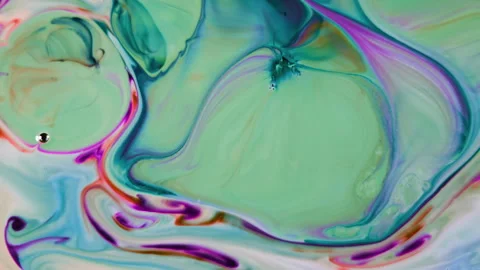 Abstract Colorful Ink Paint Diffusion Surreal Spread Shapes Stock Footage 298362633