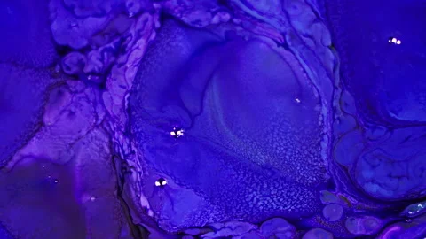 Abstract Colorful Ink Paint Diffusion Surreal Spread Shapes Video stock 298393161