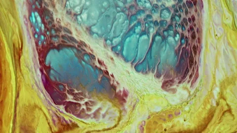 Abstract Colorful Ink Paint Diffusion Surreal Spread Shapes Stock Footage 298399677