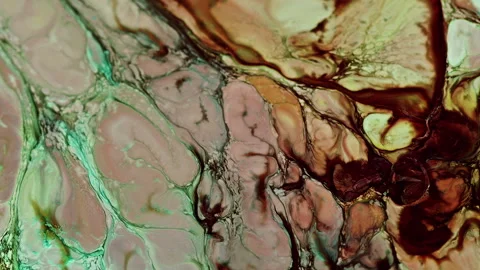 Abstract Colorful Ink Paint Diffusion Surreal Spread Shapes Video stock 298411175