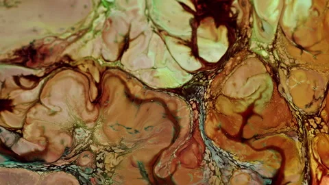 Abstract Colorful Ink Paint Diffusion Surreal Spread Shapes Stock Footage 298416000