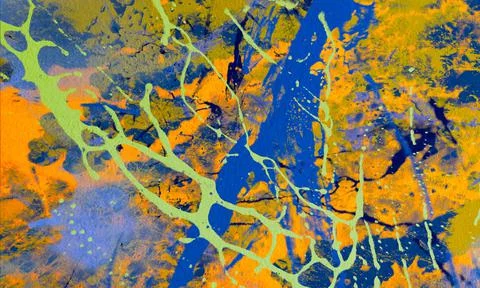 Abstract colorful ink pattern. Texture backdrop for various projects. Stock Illustration