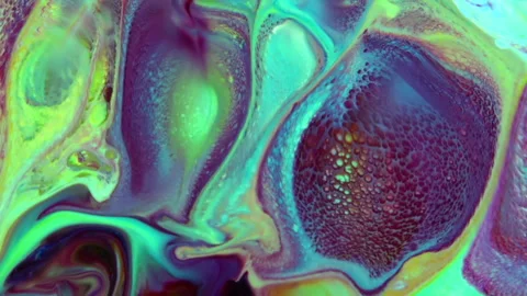 Abstract Colorful Invert Sacral Paint  Exploding Texture 289 Video stock 161441435