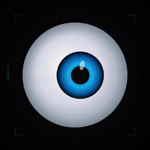 Abstract Colorful Iris Eye Open Transition Background Footage Stock Footage 345690327