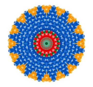 Abstract colorful kaleidoscope pattern Stock Illustration