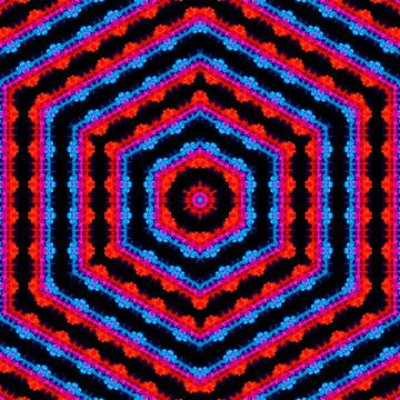 Abstract Colorful Kaleidoscope Patterns Background. Stock Illustration