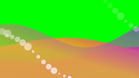 Abstract colorful landscape with a diagonal pattern of glowing light circles Vídeos de archivo 340263384