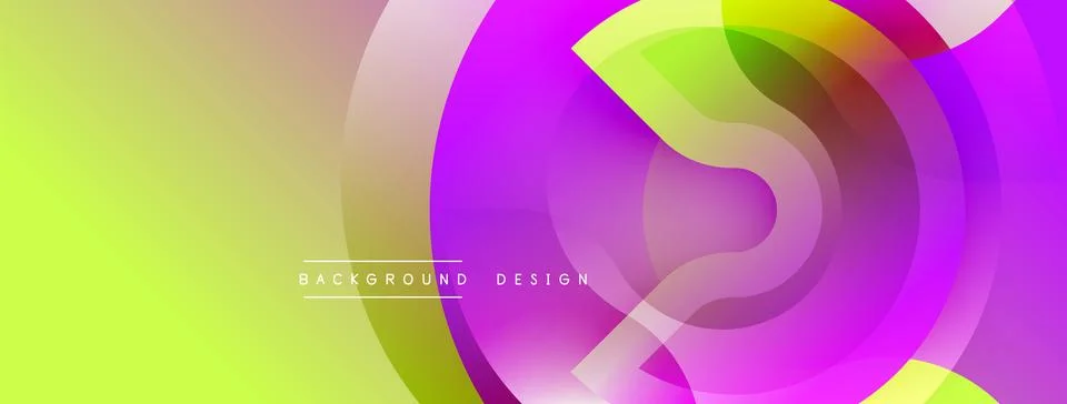 Abstract colorful layers create dynamic visual flow. Smooth gradients blend Stock Illustration