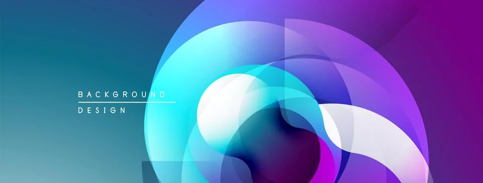 Abstract colorful layers create dynamic visual effect. Gradient shades blend Ilustración de archivo