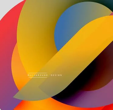 Abstract colorful layers create dynamic visual flow. Smooth gradients blend, Illustrazione stock