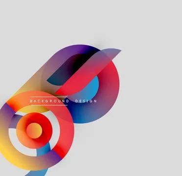 Abstract colorful layers create dynamic visual effect. Modern design elements Stock Illustration