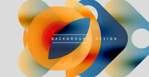 Abstract colorful layers create dynamic visual effect. Modern design elements Stockillustratie