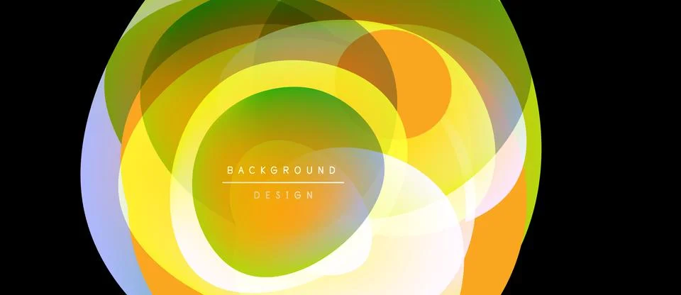 Abstract colorful layers create dynamic visual effect. Overlapping shapes イラスト素材