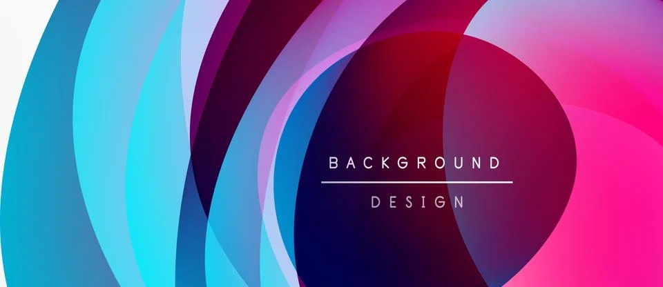 Abstract colorful layers create dynamic visual effect. Modern design elements Stock-Illustration