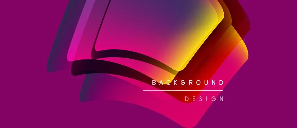 Abstract colorful layers create dynamic visual effect. Gradient shades blend, 스톡 일러스트