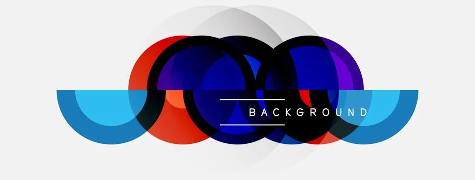 Abstract colorful layers create dynamic composition. Modern design with text Stock Illustration