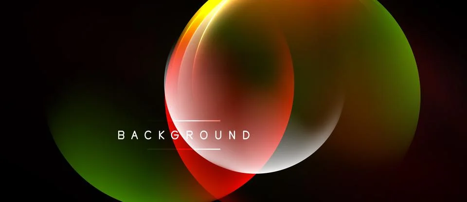 Abstract colorful layers create dynamic visual effect. Gradient shapes overla 스톡 일러스트