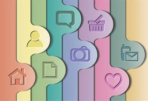 Abstract colorful layout. Stock Illustration