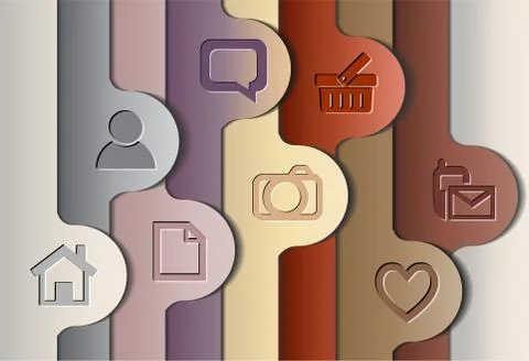 Abstract colorful layout. Stock Illustration