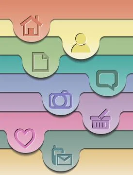 Abstract colorful layout. Illustrazione stock