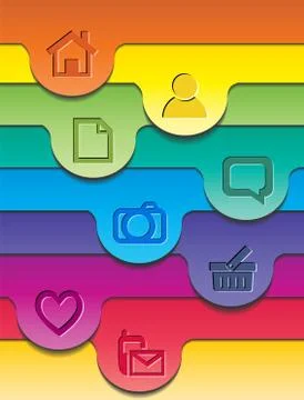 Abstract colorful layout. Stock Illustration