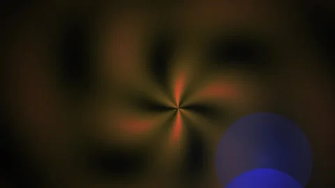 Abstract colorful light effect with glowing rays on dark background. Stock Footage 336692174