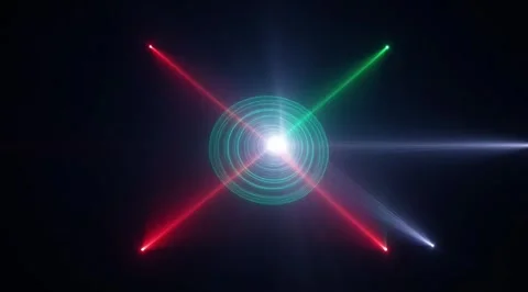 Abstract colorful light rays and flares Stock Footage 331457440