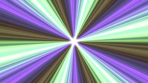 Abstract colorful light rays bursting from center in a dynamic psychedelic Stock Footage 346217724