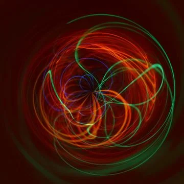 Abstract colorful light rays in circular pattern 스톡 일러스트