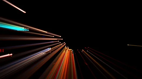 Abstract Colorful Light Rays Visual Loop Stock Footage 122572970