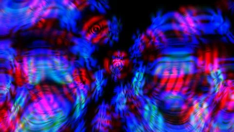 Abstract colorful light reflections with vibrant swirling patterns Stockillustratie