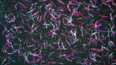 Abstract Colorful Light Streak Pattern in Dark Background Stock-Footage 310095388