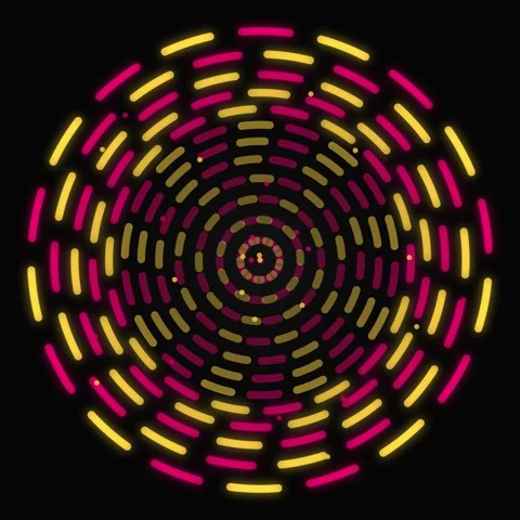 Abstract colorful light vortex tunnel spiral background Stock Footage 345689121