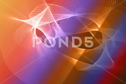 Abstract Colorful Light Wave Background With Red Orange Purple Blue Flowing Glow PSDテンプレート