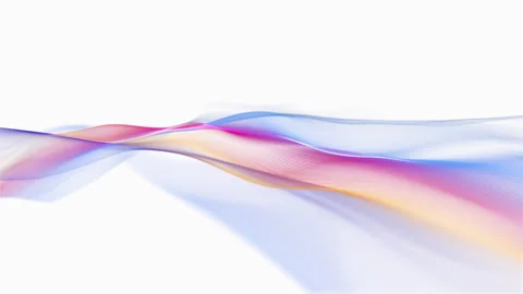 Abstract Colorful Light Wave. Seamless Loop Overlay Vidéo 334078074