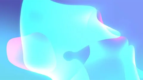 Abstract Colorful Light Waves with Neon Effect. Illustrazione stock