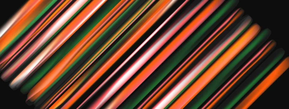 Abstract colorful lines create diagonal pattern. Vivid hues blend, forming 스톡 일러스트