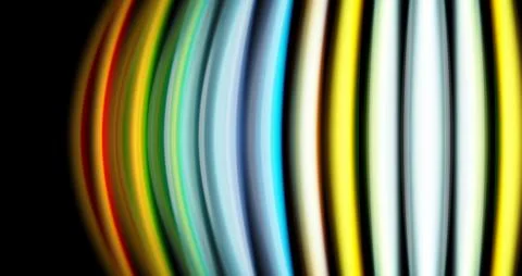 Abstract colorful lines create dynamic visual effect. Bright hues blend into Illustrazione stock