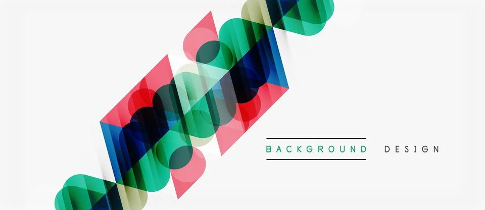 Abstract colorful lines create dynamic composition. Modern design elements 스톡 일러스트