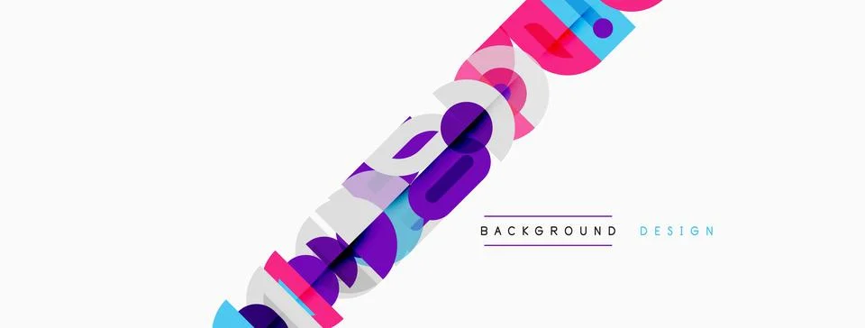 Abstract colorful lines create dynamic background. Modern design elements 스톡 일러스트