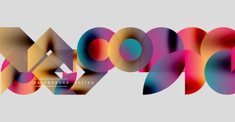 Abstract colorful lines form dynamic composition. Modern design elements create Stock Illustration