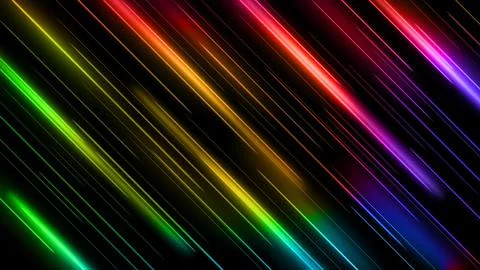 Abstract Colorful Lines of Light, Isolated and Easy to Edit, Vector Illustr.. Stock Illustration