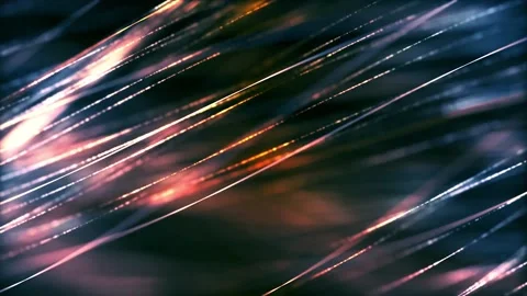 Abstract Colorful Lines Moving In Waves Shape Stock Footage 197135660