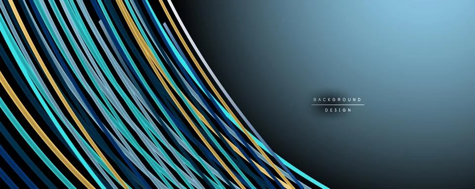 Abstract colorful lines vector background. Internet, big data and technology Stock Illustration