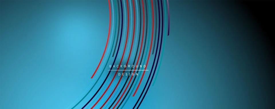 Abstract colorful lines vector background. Internet, big data and technology 스톡 일러스트