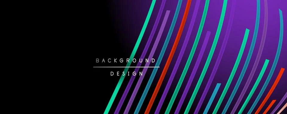 Abstract colorful lines vector background. Internet, big data and technology 스톡 일러스트