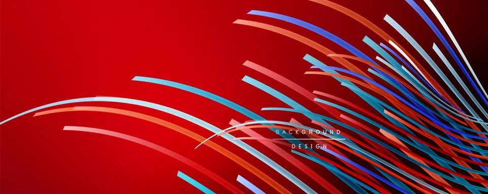 Abstract colorful lines vector background. Internet, big data and technology イラスト素材