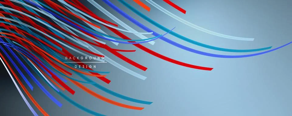Abstract colorful lines vector background. Internet, big data and technology イラスト素材
